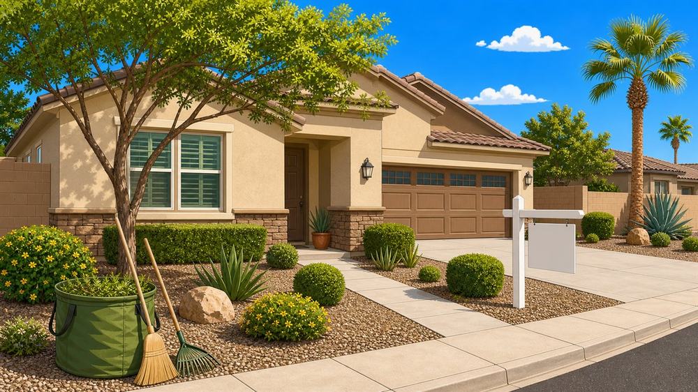 Front Yard Cleanup Before Selling or Renting a West Valley Home