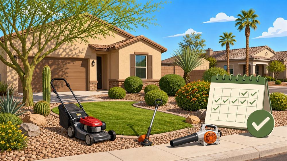 How Often Should You Schedule Yard Maintenance in West Phoenix?
